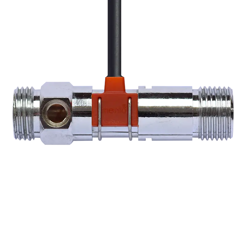 Metal Round Tube Water Flow Sensor-with Temp Detector